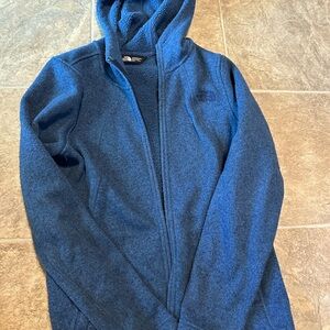 Navy blue north face with hood